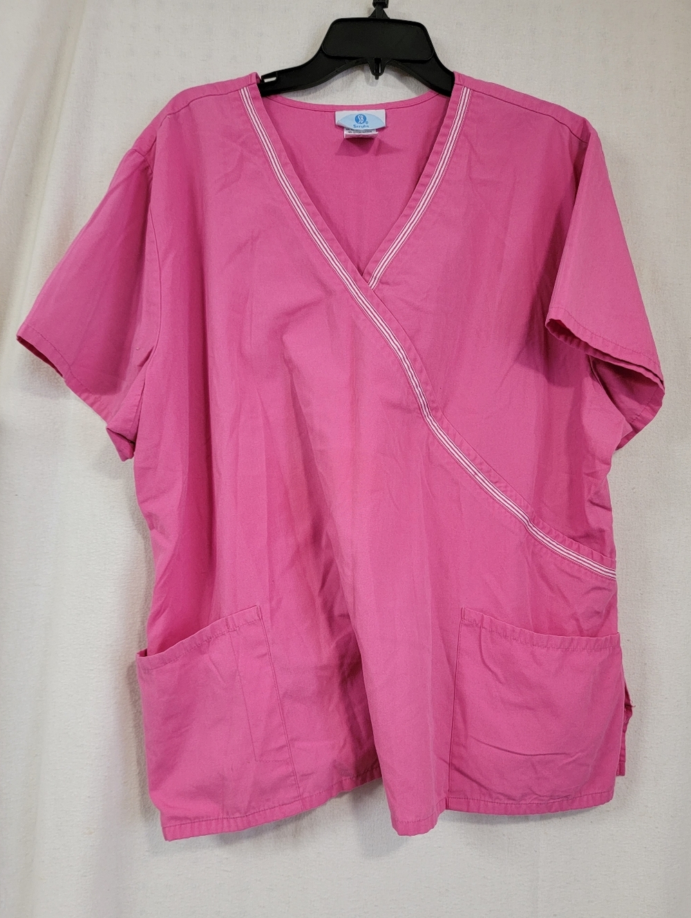 SB Scrubs Pink Medical Top Plus Size 2X